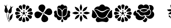 Kalocsai Flowers font