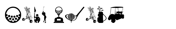 Golf Icons font