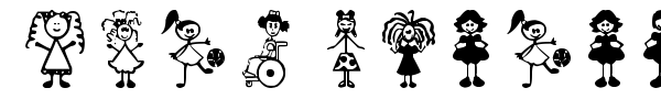 Girl Characters font