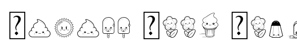 Kawaii Food Font font