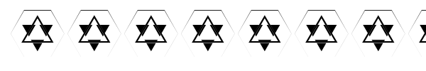 Galactica Pyramid Card Game font