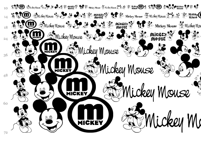 Mickey M TFB font , Dingbats - TV, Movie fonts - Fontzzz.com