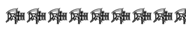 DeathMetal Logo font