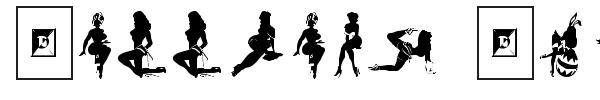 Darrians Sexy Silhouettes font