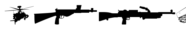Army Weapons TFB font