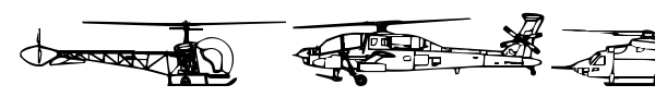 Hello Copters font