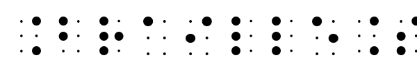 BrailleSlo 6Dot font