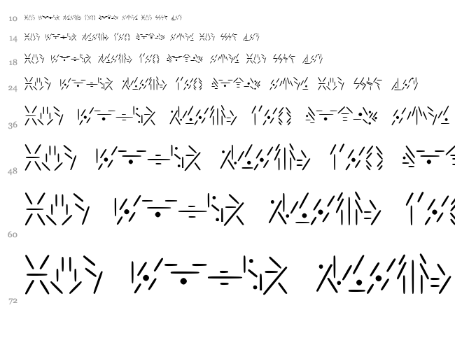 Fallkhar Runes font waterfall