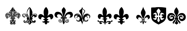 Fleur de Lis font