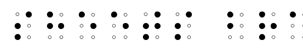 Sheets Braille font