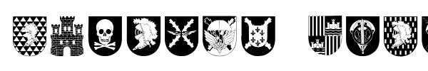 Spanish Army Shields font