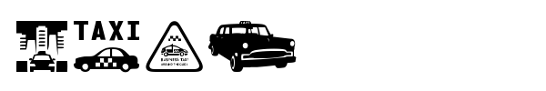 Taxi font