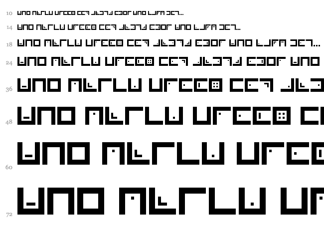 Xenois font waterfall