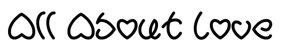All About Love font