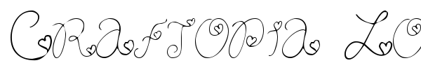 Craftopia Love font