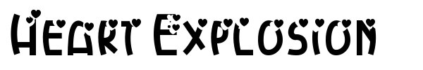 Heart Explosion font