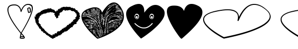 Hearts Shapess TFB font