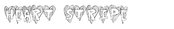 Heart Stripe font