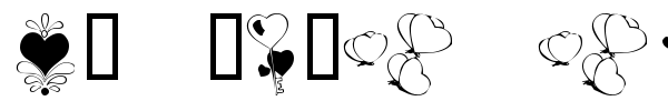 KR With Heart font
