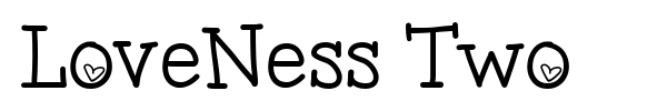 LoveNess Two font preview