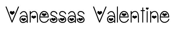 Vanessas Valentine font