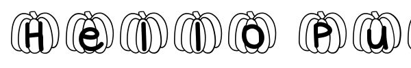 Hello Pumpkin font