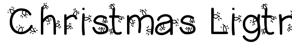 Christmas Ligtness font preview