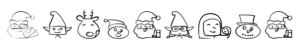 Christmas People Ding font