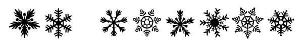 DH Snowflakes font