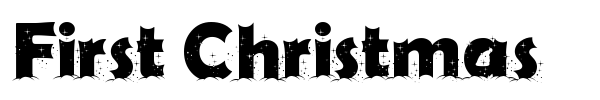 First Christmas font