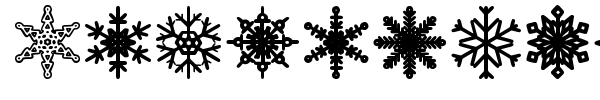 Snowflakes St font