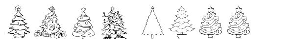 Xmas Tree font