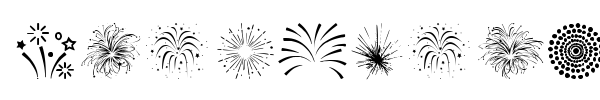 Fireworks font