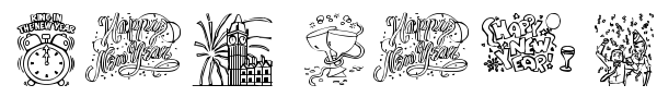 New Year font
