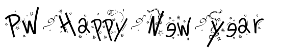 PW Happy New Year font